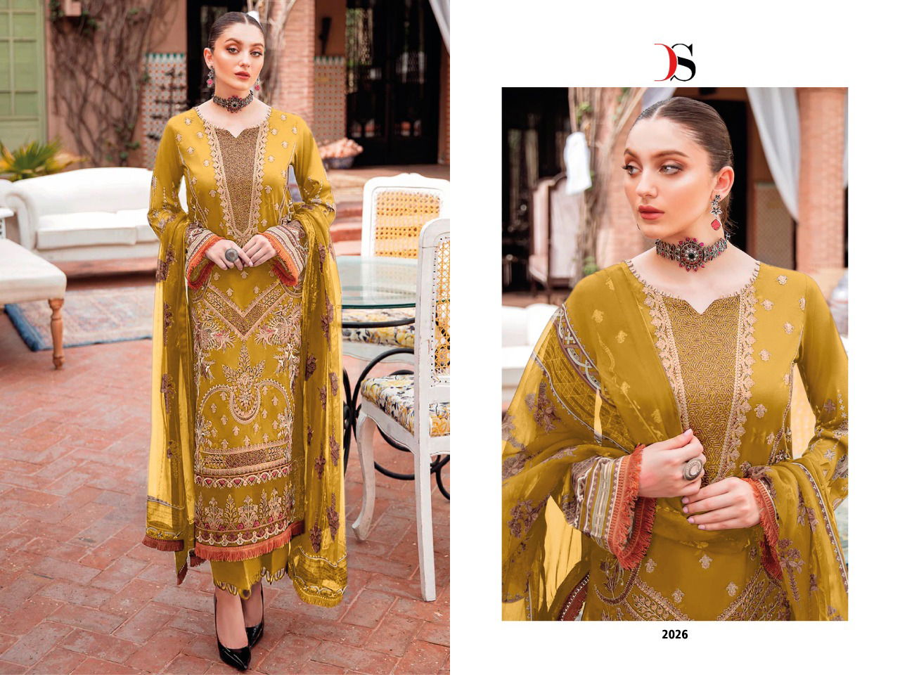 Deepsy Cheveron Lawn 5 Designer Pakistani Suit Collection